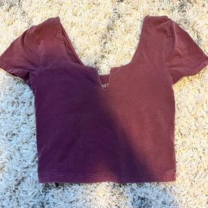 Burgundy Aeropostale Small Crop Top